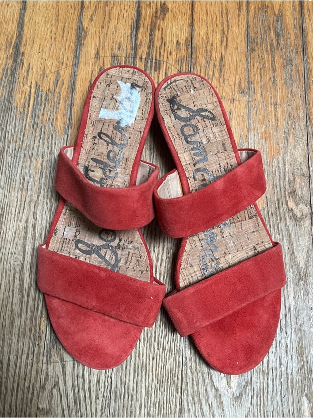 Sam Edelman Suede Double Strap Slide Sandals Size 8.5 - Picture 5 of 6
